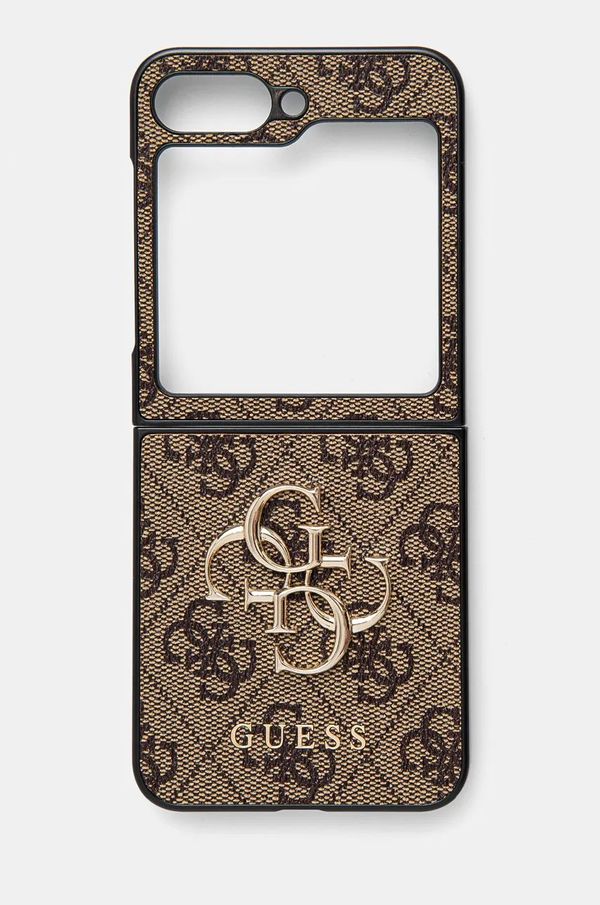 Guess Etui za telefon Guess Z Flip6 F741 boja: smeđa, GUHCZF64GMGBR