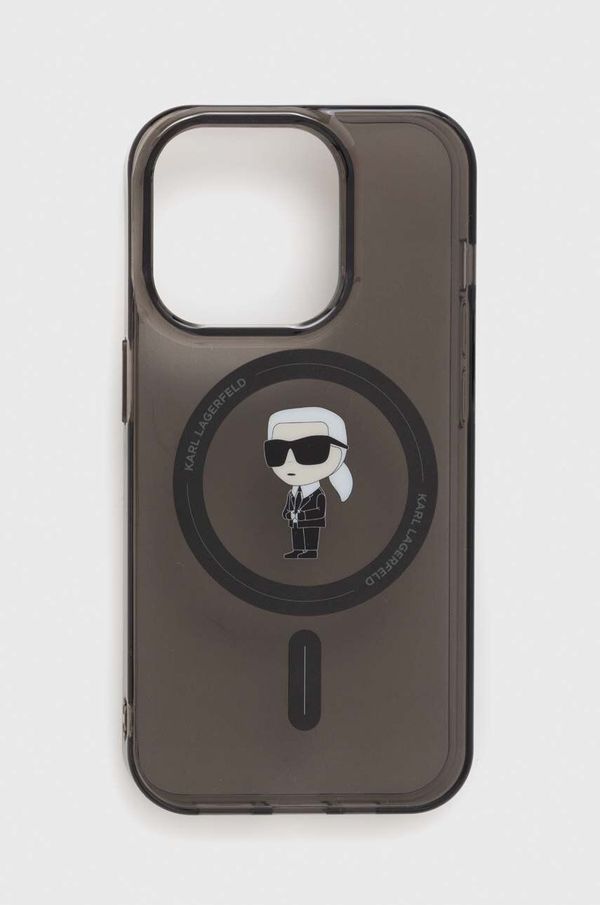 Karl Lagerfeld Etui za telefon Karl Lagerfeld iPhone 15 Pro 6.1 boja: crna