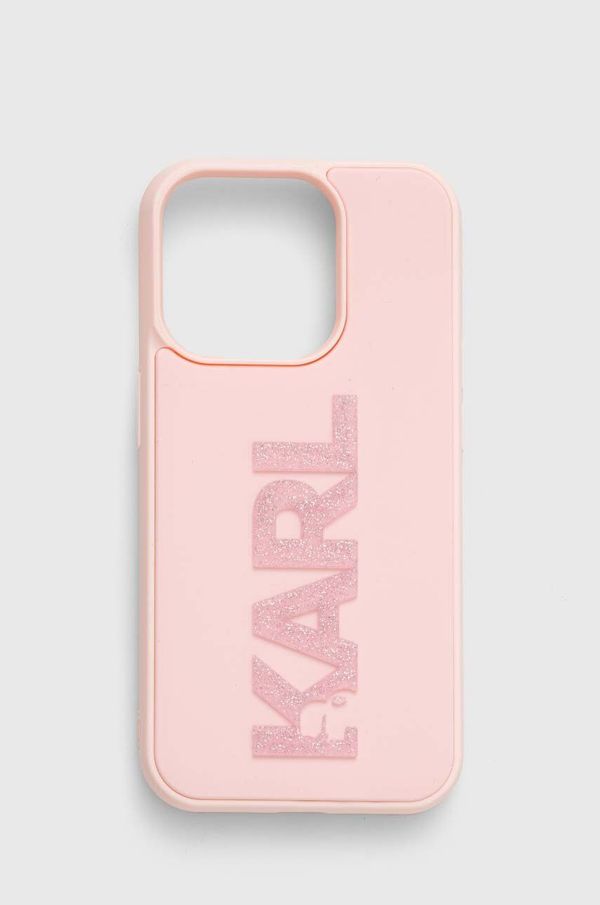 Karl Lagerfeld Etui za telefon Karl Lagerfeld iPhone 15 Pro 6.1" boja: ružičasta