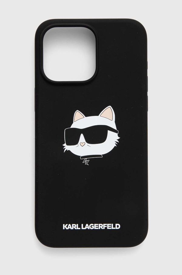 Karl Lagerfeld Etui za telefon Karl Lagerfeld iPhone 15 Pro Max 6.7 boja: crna, KLHMP15XSCHPPLK
