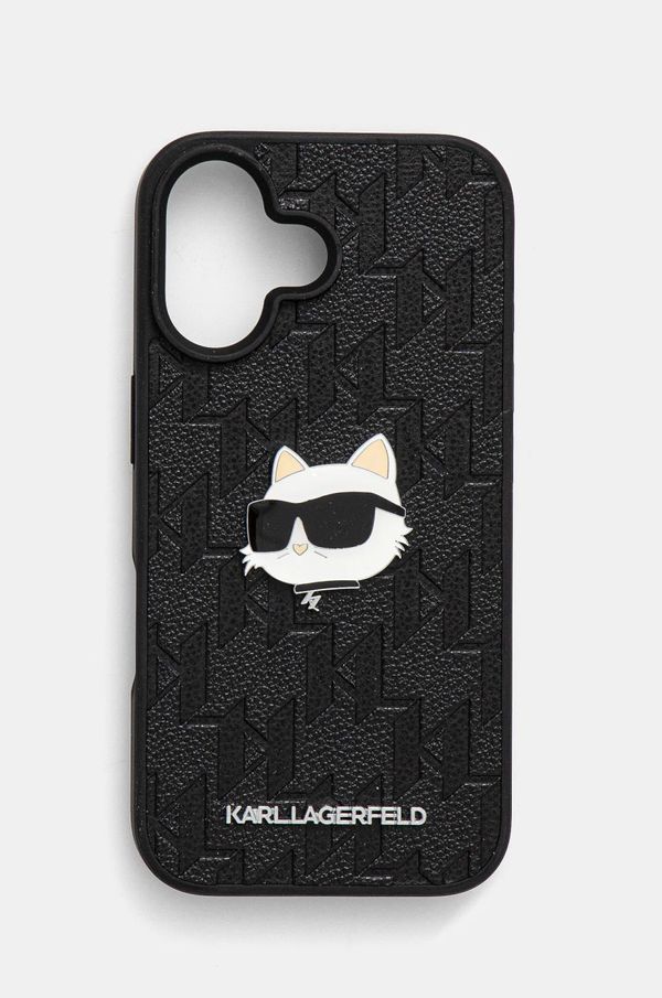 Karl Lagerfeld Etui za telefon Karl Lagerfeld iPhone 16 6.1 boja: crna, KLHCP16SPGKLCHPK