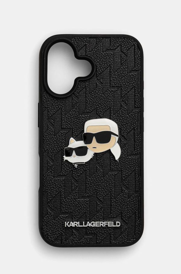 Karl Lagerfeld Etui za telefon Karl Lagerfeld iPhone 16 6.1 boja: crna, KLHCP16SPGKLKCPK