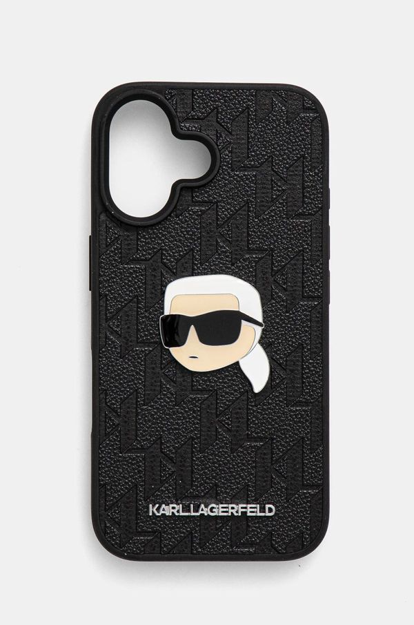 Karl Lagerfeld Etui za telefon Karl Lagerfeld iPhone 16 6.1 boja: crna, KLHCP16SPGKLKIPK