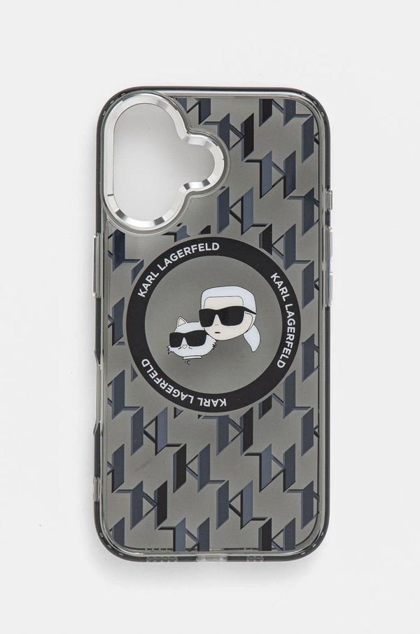 Karl Lagerfeld Etui za telefon Karl Lagerfeld iPhone 16 6.1 boja: crna, KLHMP16SHMCKMHK