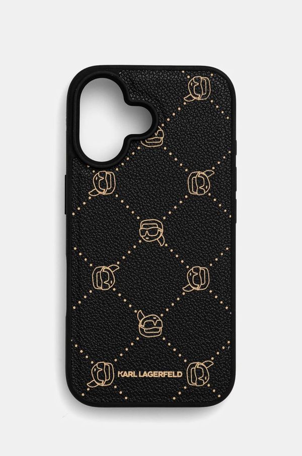 Karl Lagerfeld Etui za telefon Karl Lagerfeld iPhone 16 6.1 boja: crna, KLHMP16SPGKHPHK