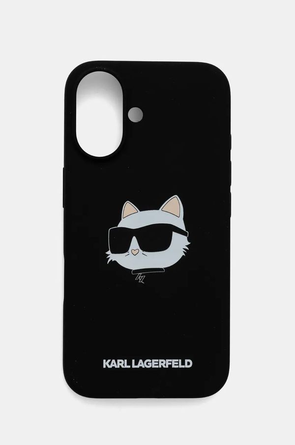 Karl Lagerfeld Etui za telefon Karl Lagerfeld iPhone 16 6.1 boja: crna, KLHMP16SSCHPPLK