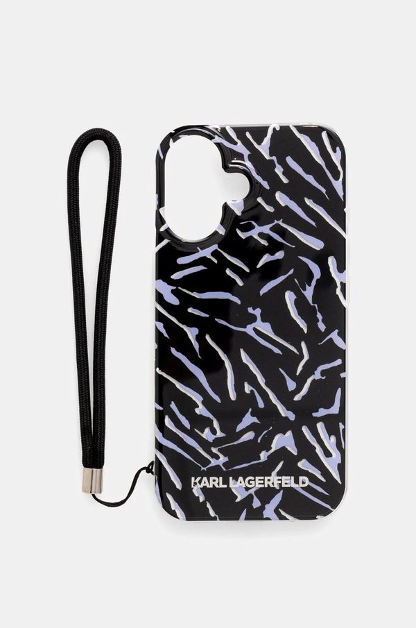 Karl Lagerfeld Etui za telefon Karl Lagerfeld iPhone 16 6.1 boja: ljubičasta, KLHCP16SHZBPKCCU