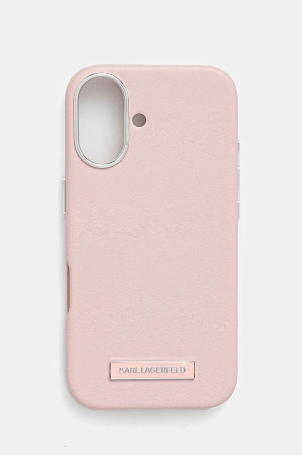 Karl Lagerfeld Etui za telefon Karl Lagerfeld iPhone 16 6.1 boja: ružičasta, KLHMP16SPGMSRPP