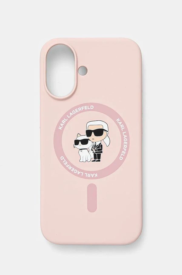 Karl Lagerfeld Etui za telefon Karl Lagerfeld iPhone 16 6.1 boja: ružičasta, KLHMP16SSCMKCRHP