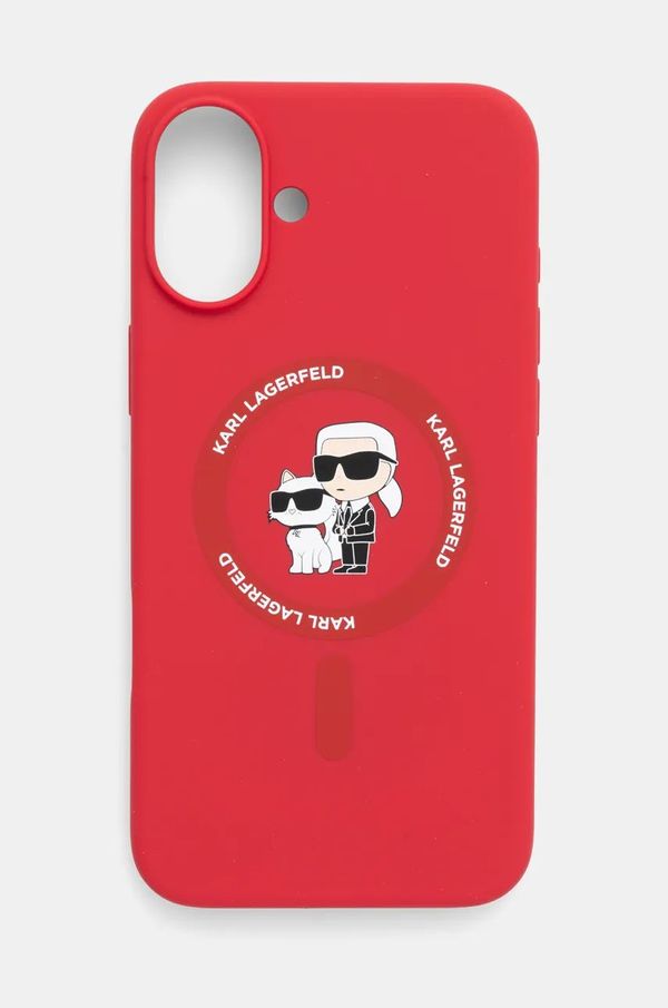 Karl Lagerfeld Etui za telefon Karl Lagerfeld iPhone 16 Plus 6.7 boja: crvena, KLHMP16MSCMKCRHR