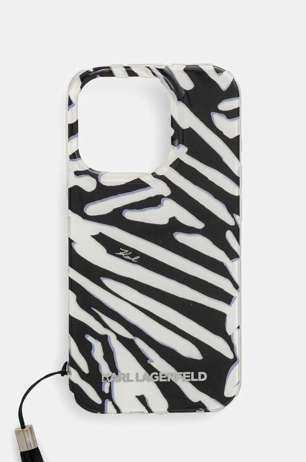 Karl Lagerfeld Etui za telefon Karl Lagerfeld iPhone 16 Pro 6.3 boja: crna, KLHCP16LHZBPKCCK