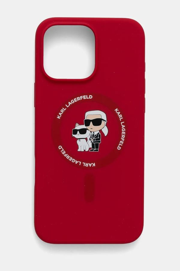 Karl Lagerfeld Etui za telefon Karl Lagerfeld iPhone 16 Pro Max 6.9 boja: crvena, KLHMP16XSCMKCRHR