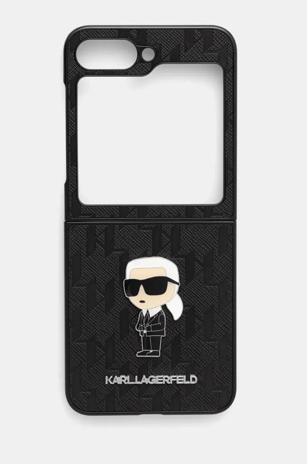 Karl Lagerfeld Etui za telefon Karl Lagerfeld Z Flip6 F741 boja: crna, KLHCZF6SAPKINPK