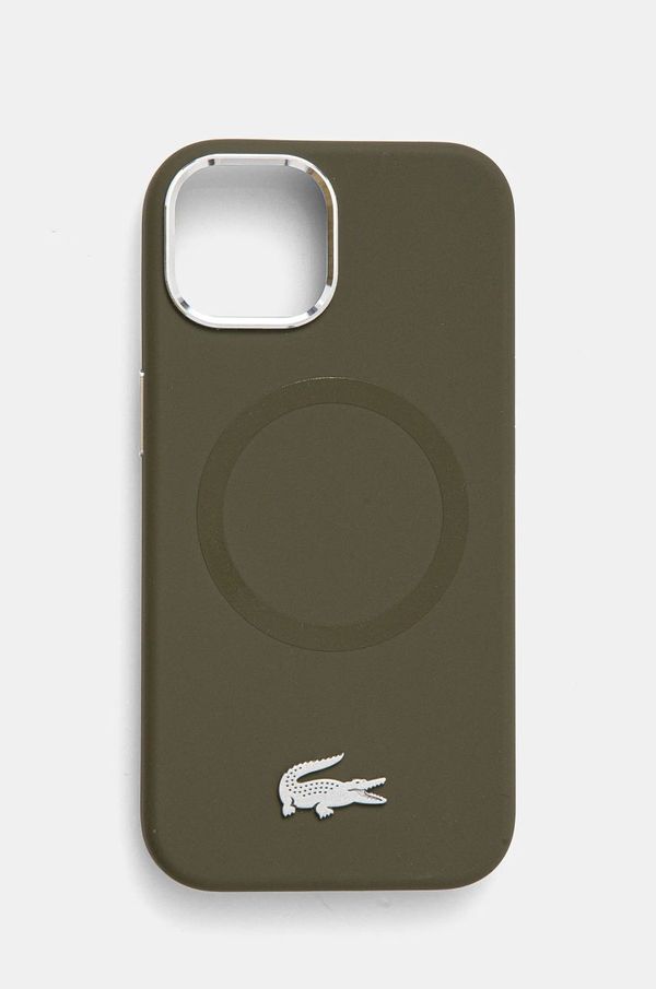 Lacoste Etui za telefon Lacoste iPhone 15 6.1 boja: zelena, LCHMP15SSMAB