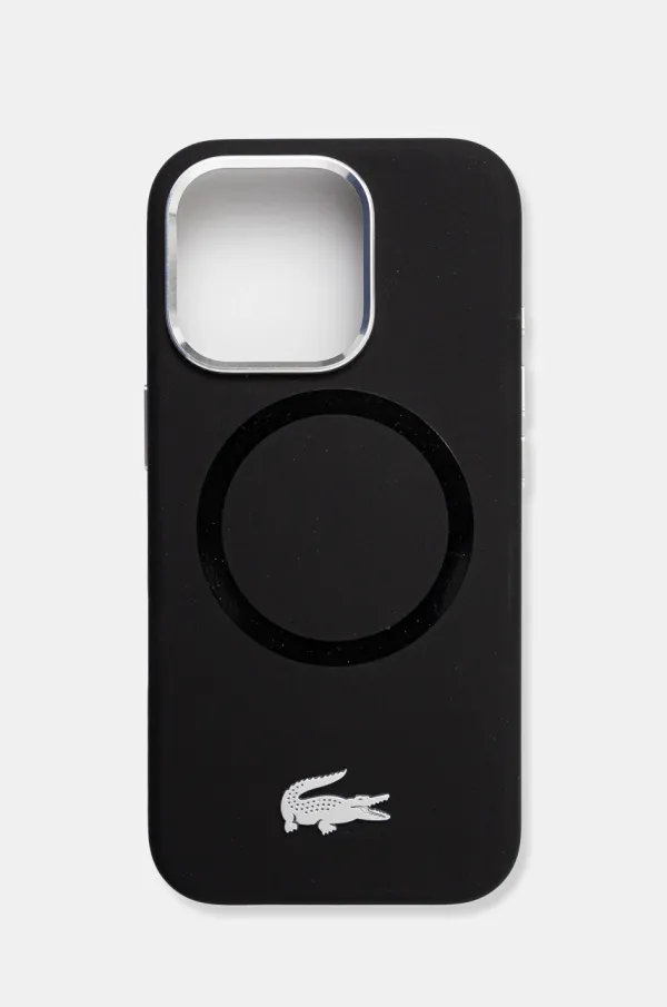 Lacoste Etui za telefon Lacoste iPhone 16 Pro 6.3 boja: crna, LCHMP16LSMAK