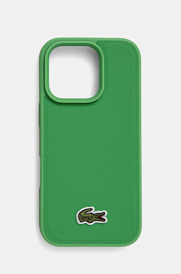 Lacoste Etui za telefon Lacoste iPhone 16 Pro 6.3 boja: zelena, LCHMP16LPVCN