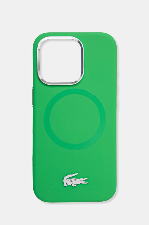 Lacoste Etui za telefon Lacoste iPhone 16 Pro 6.3 boja: zelena, LCHMP16LSMAN