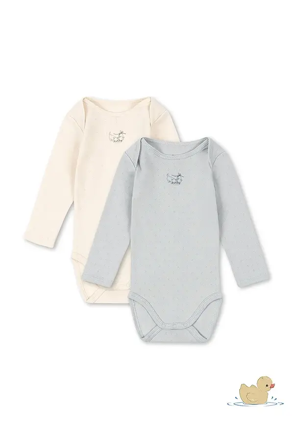 Fanga Fontana Fanga Fontana body za bebe od pamuka PERLA 2 PACK LS BODY OCS 2-pack