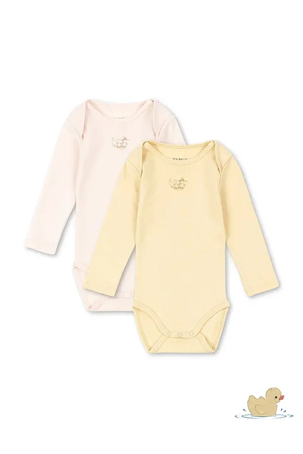 Fanga Fontana Fanga Fontana body za bebe od pamuka PERLA 2 PACK LS BODY OCS 2-pack