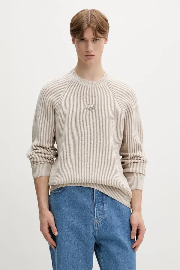 Filling Pieces Filling Pieces pulover za muškarce s vunom Knit Sweater Raglan
