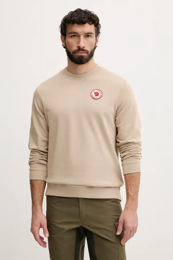 Fjallraven Fjallraven sportska dukserica za muškarce od pamuka 1960 Logo Badge Sweater