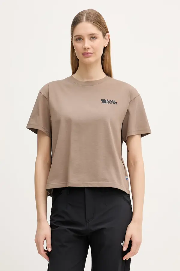Fjallraven Fjallraven sportska majica kratkih rukava za žene od pamuka Forest Walk