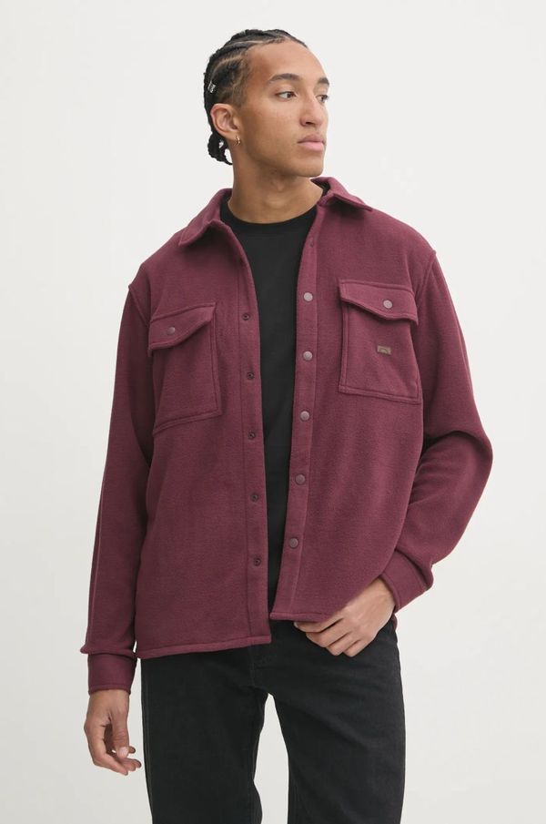 Billabong Flis košulja Billabong Furnace boja: bordo, regular, s klasičnim ovratnikom, EBYFT00129