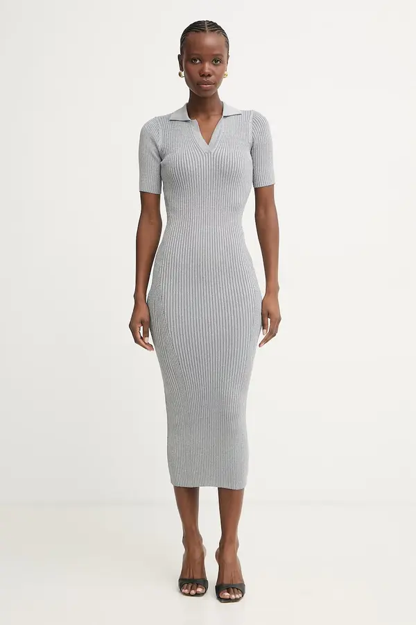 Fracomina Fracomina bodycon haljina s viskozom
