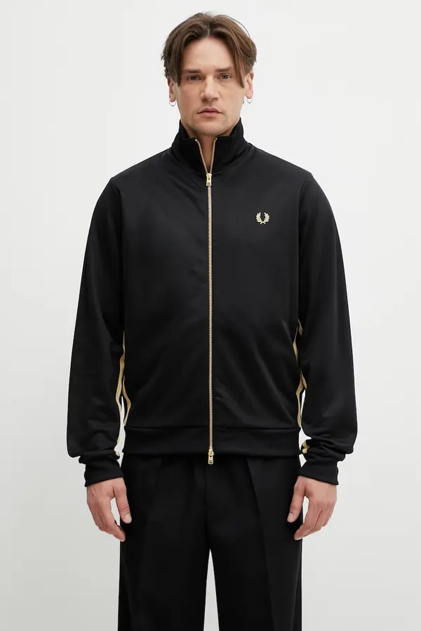 Fred Perry Fred Perry dukserica na zakopčavanje za muškarce s pamukom