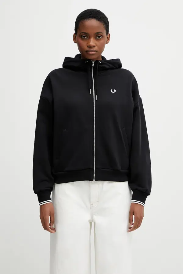 Fred Perry Fred Perry dukserica na zakopčavanje ženska od pamuka