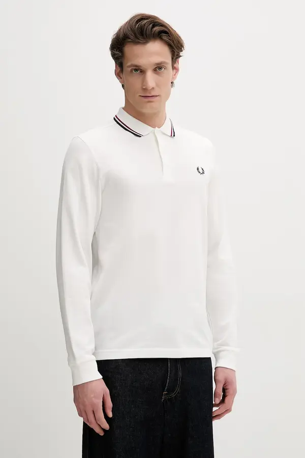 Fred Perry Fred Perry Pamučna majica dugih rukava Fred Perry