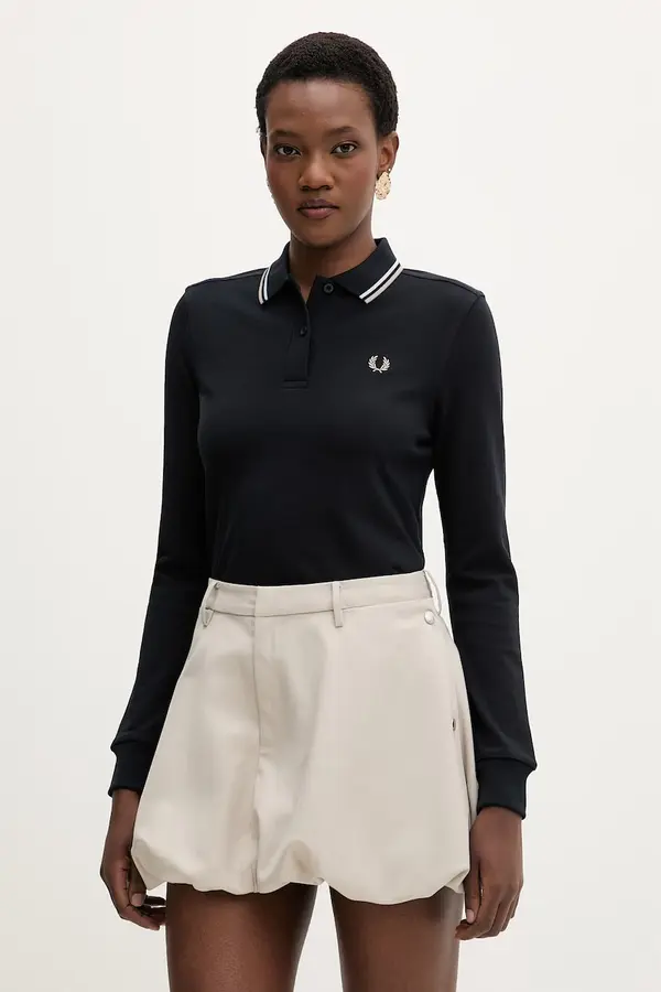 Fred Perry Fred Perry Pamučna majica dugih rukava Fred Perry