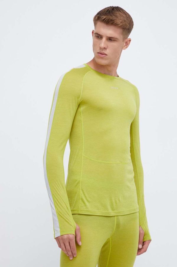 Icebreaker Funkcionalna majica dugih rukava Icebreaker 125 ZoneKnit boja: zelena