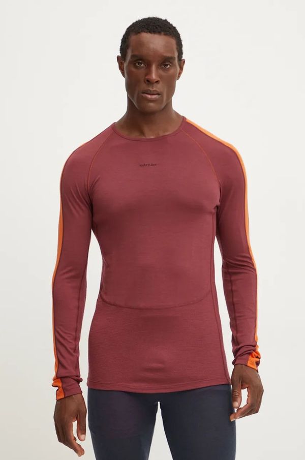 Icebreaker Funkcionalna majica dugih rukava Icebreaker 200 ZoneKnit boja: crvena, IB0A56HA02L1