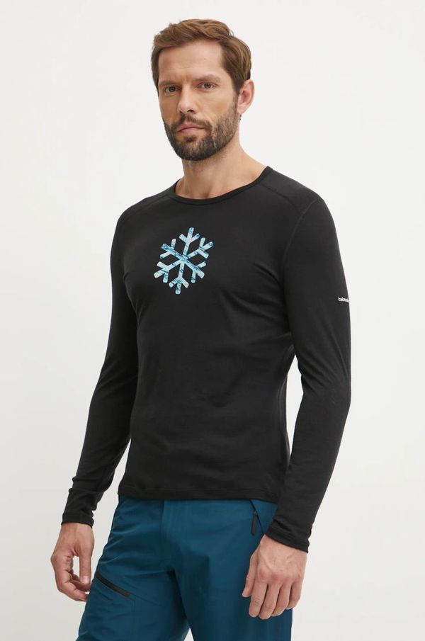 Icebreaker Funkcionalna majica dugih rukava Icebreaker Icebreaker x Protect Our Winters boja: crna, IB0A575Q0011