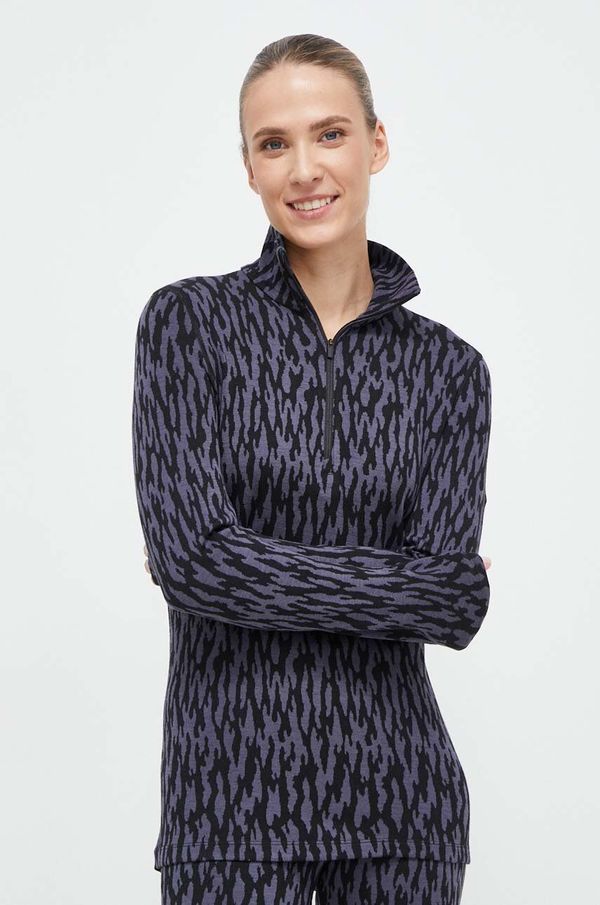 Icebreaker Funkcionalna majica dugih rukava Icebreaker Merino 260 Vertex boja: crna