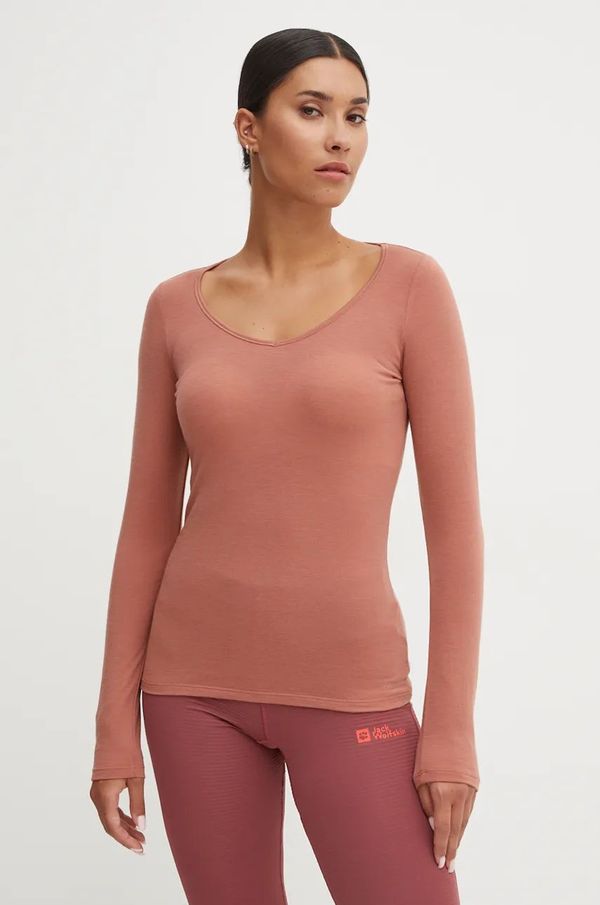 Icebreaker Funkcionalna majica dugih rukava Icebreaker Siren boja: bordo, IB10319401M1