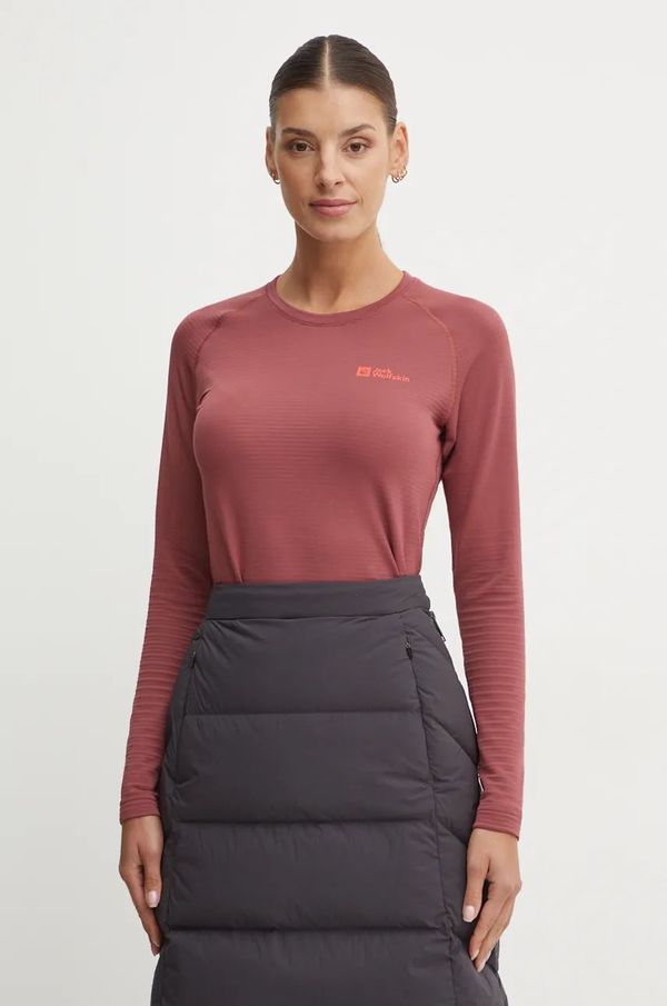 Jack Wolfskin Funkcionalna majica dugih rukava Jack Wolfskin Infinite Warm boja: bordo, A60319