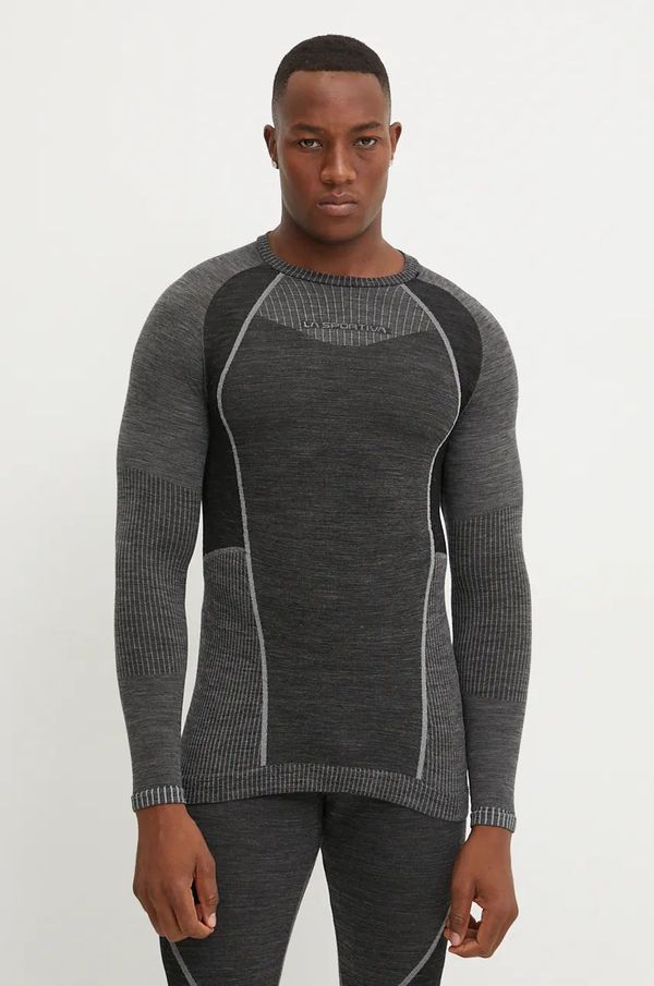 La Sportiva Funkcionalna majica dugih rukava LA Sportiva Wool70 Tech boja: siva, L90900907