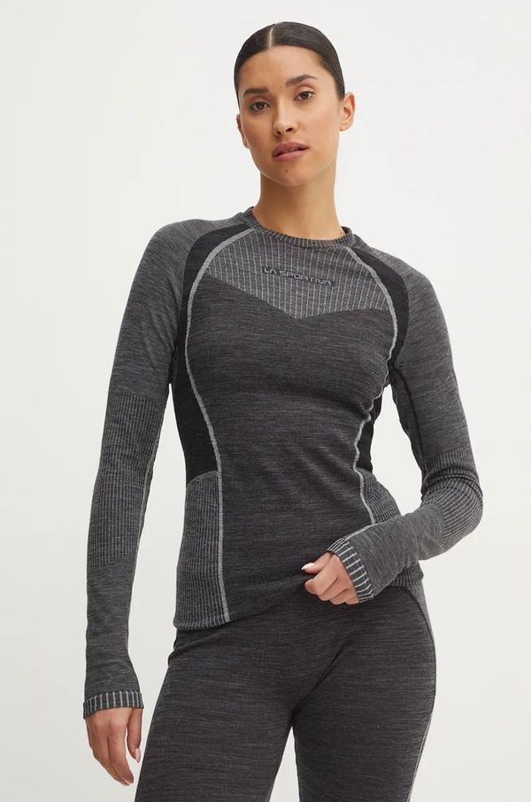 La Sportiva Funkcionalna majica dugih rukava LA Sportiva Wool70 Tech boja: siva, M57900907