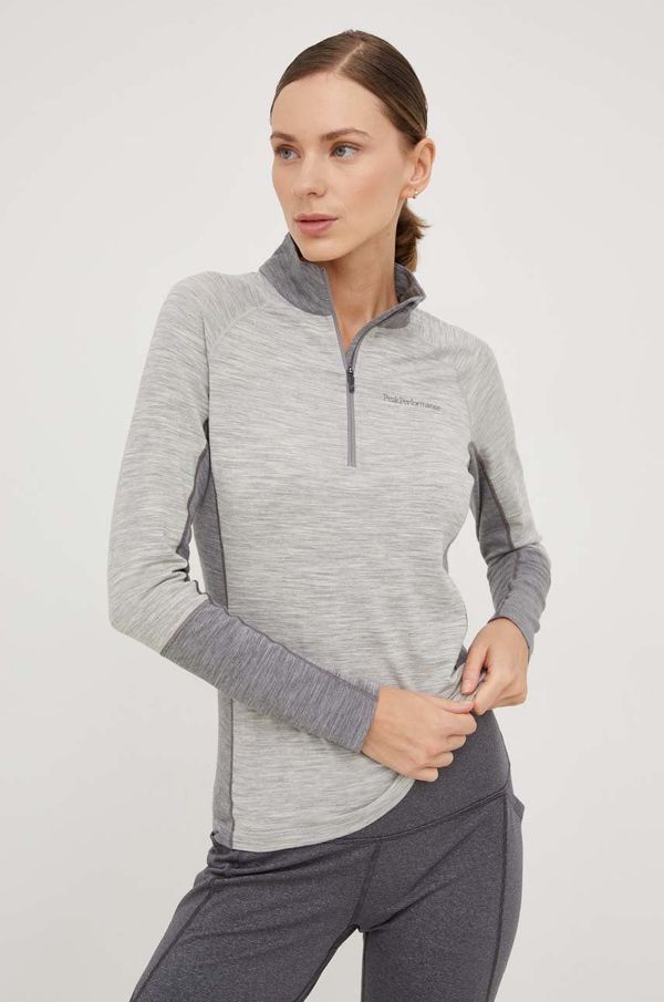 Peak Performance Funkcionalna majica dugih rukava Peak Performance Magic boja: siva