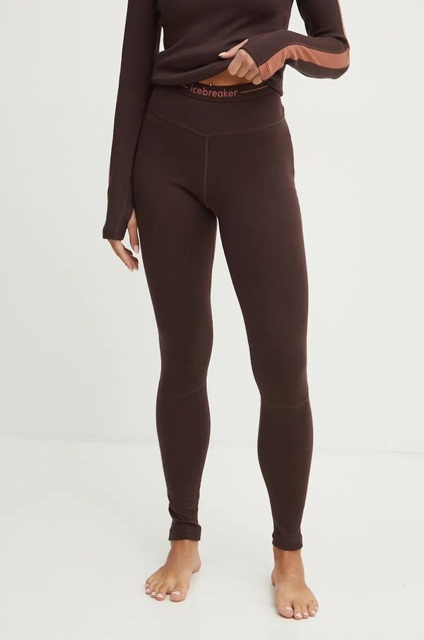 Icebreaker Funkcionalne tajice Icebreaker 260 ZoneKnit boja: smeđa, IB0A56HJC991