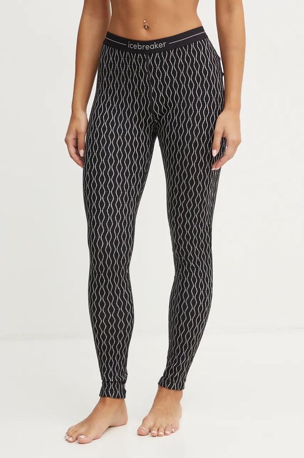 Icebreaker Funkcionalne tajice Icebreaker Merino 260 Vertex boja: crna, IB0A574G6721