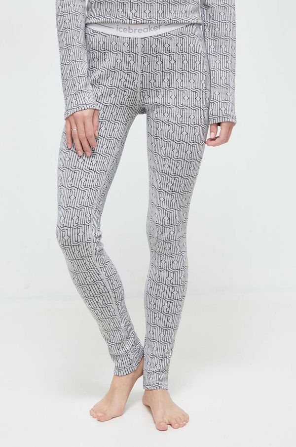 Icebreaker Funkcionalne tajice Icebreaker Merino 260 Vertex boja: siva