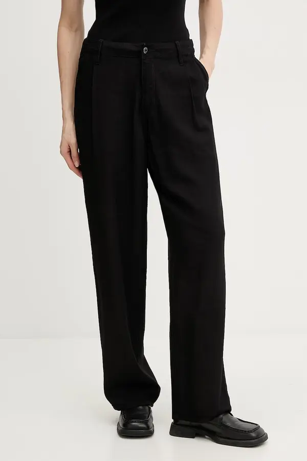 G-Star G-Star hlače za žene od viskoze Pleated chino