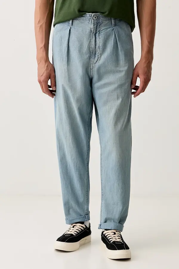 G-Star G-Star relaxed fit traperice za muškarce Pleated Chino Denim Relaxed Tapered