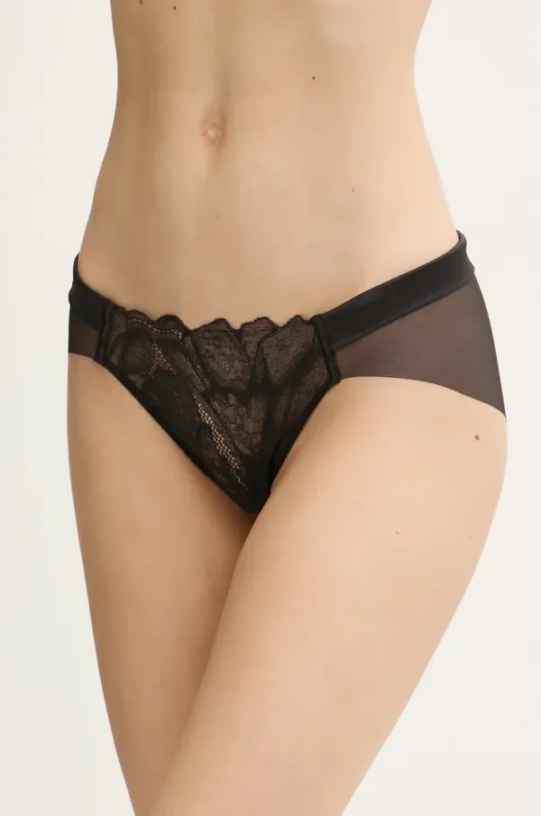Calvin Klein Underwear Gaćice Calvin Klein Underwear boja: crna, od čipke, LV00QF8030