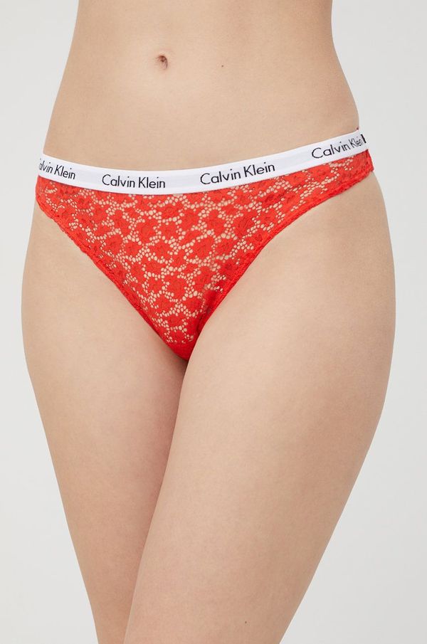 Calvin Klein Underwear Gaćice Calvin Klein Underwear boja: crvena, od čipke