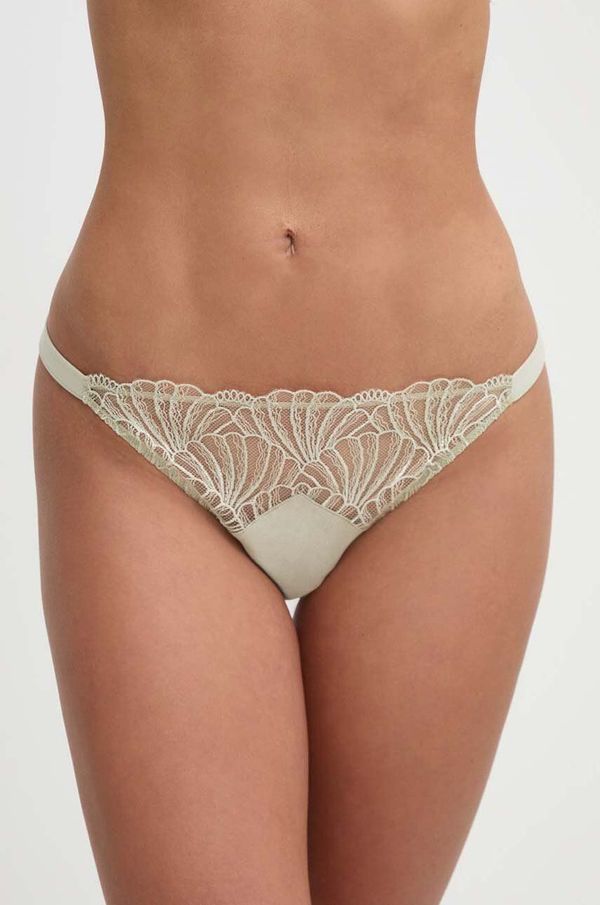 Calvin Klein Underwear Gaćice Calvin Klein Underwear boja: zelena, od čipke, 000QF7760E000QF7760E