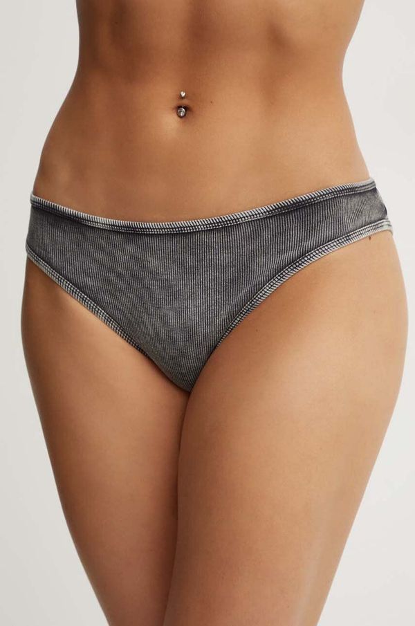 Diesel Gaćice Diesel UFPN-D-OVAL-HIGH-WAISTED boja: siva, A15364.0LKAR